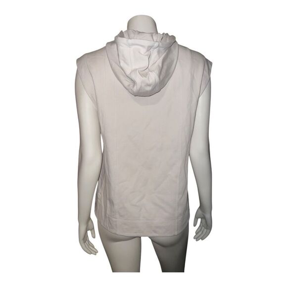 Athleta Sundown Tank Sweatshirt White Hoodie Activewear Extra Small NWOT - Picture 6 of 11